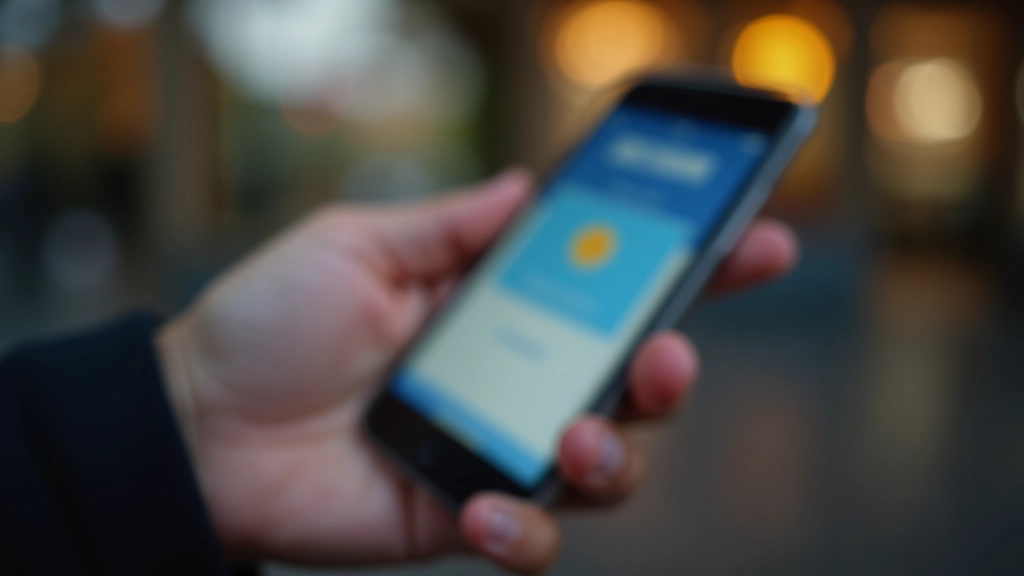 Nahaufnahme eines Smartphones mit einer mobilen Zahlungs-App auf dem Bildschirm
